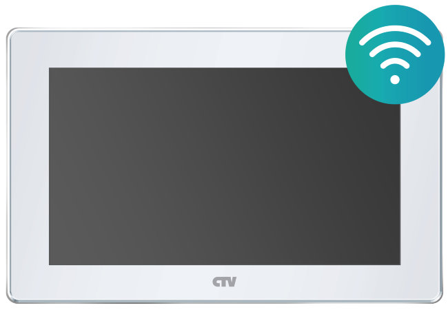 CTV-M5701 White Монитор видеодомофона с Wi-Fi