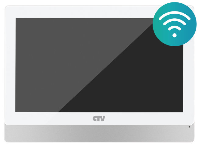 CTV-M5902 White Монитор видеодомофона с Wi-Fi CTV-M5902 White Монитор видеодомофона с Wi-Fi