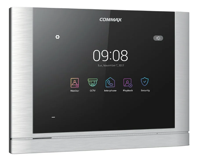 Видеодомофон COMMAX CDV-704MF Светлое серебро Black Smog