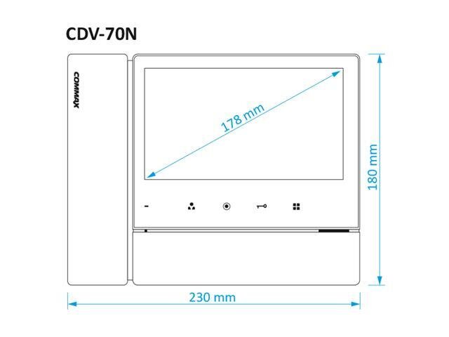 Видеодомофон COMMAX CDV-70N Синий