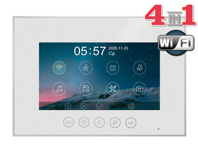 Видеодомофон Tantos Marilyn HD Wi-Fi s White Видеодомофон Tantos Marilyn HD Wi-Fi s White