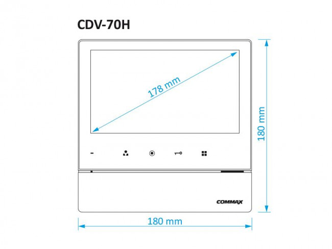 Видеодомофон COMMAX CDV-70HM2 Синий
