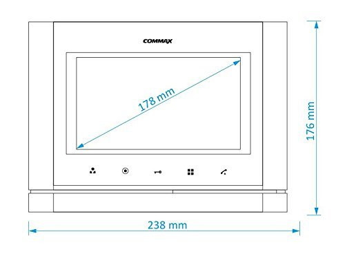 Видеодомофон COMMAX CDV-70M (Metalo) Серебро