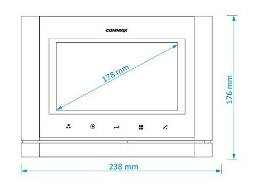 Видеодомофон COMMAX CDV-70M (Metalo) Темное серебро Видеодомофон COMMAX CDV-70M (Metalo) Темное серебро