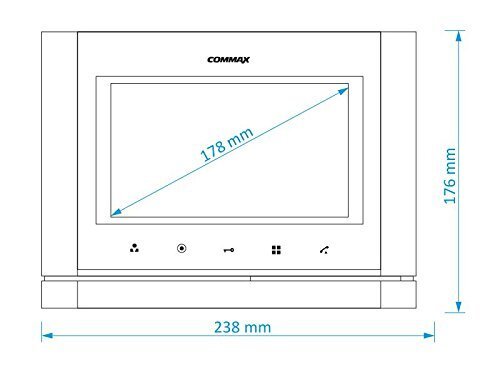 Видеодомофон COMMAX CDV-70M Темное серебро Black Smog Видеодомофон COMMAX CDV-70M Темное серебро Black Smog