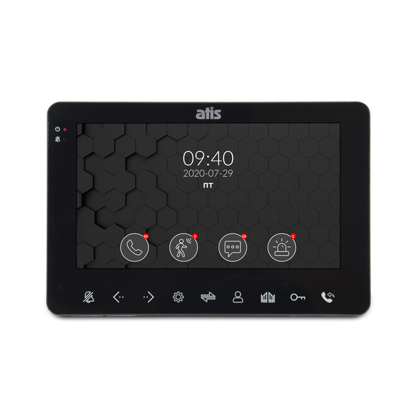 Видеодомофон ATIS AD-780FHD Black Видеодомофон ATIS AD-780FHD Black