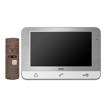 CTV-DP1703 Silver Комплект видеодомофона