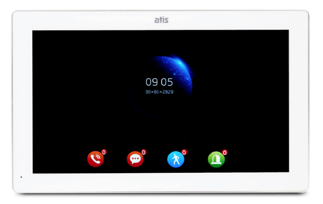 Видеодомофон ATIS AD-1070FHD/T Wi-Fi White Видеодомофон ATIS AD-1070FHD/T Wi-Fi White
