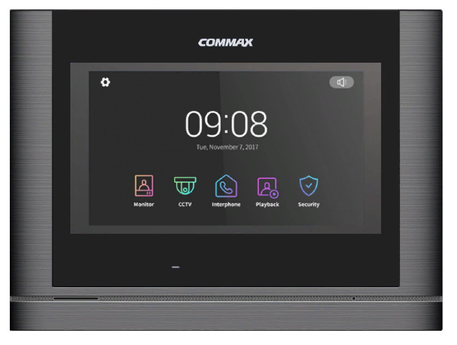 Видеодомофон COMMAX CDV-70MF Темное серебро Black Smog Видеодомофон COMMAX CDV-70MF Темное серебро Black Smog