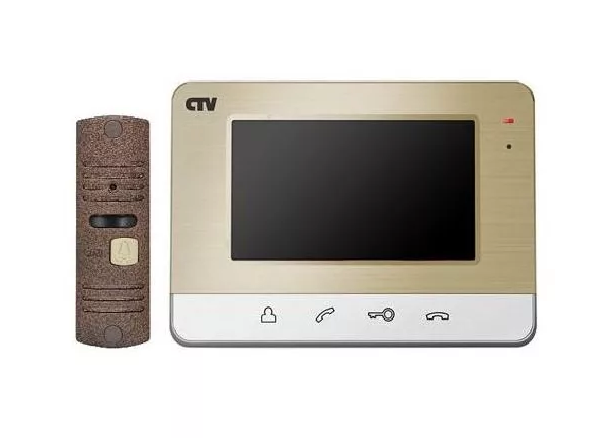 CTV-DP401 Champagne Комплект видеодомофона