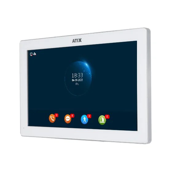 Видеодомофон ATIX AT-I-M1011F/IW White Видеодомофон ATIX AT-I-M1011F/IW White