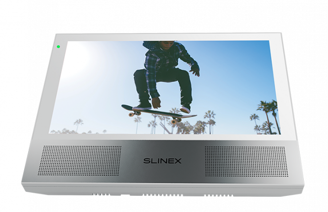 Видеодомофон Slinex Sonik 7 Белый + Серебро или Золотой Песок Видеодомофон Slinex Sonik 7 Белый + Серебро или Золотой Песок