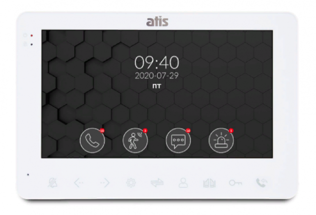 Комплект видеодомофона ATIS AD-780 M Kit box White Комплект видеодомофона ATIS AD-780 M Kit box White