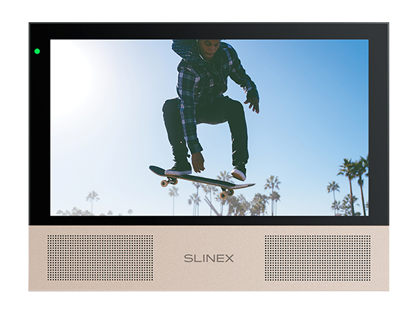 Видеодомофон Slinex Sonik 7 Чёрный + Розовое Золото или Марсала Видеодомофон Slinex Sonik 7 Чёрный + Розовое Золото или Марсала