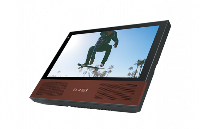 Видеодомофон Slinex Sonik 7 Чёрный + Розовое Золото или Марсала Видеодомофон Slinex Sonik 7 Чёрный + Розовое Золото или Марсала