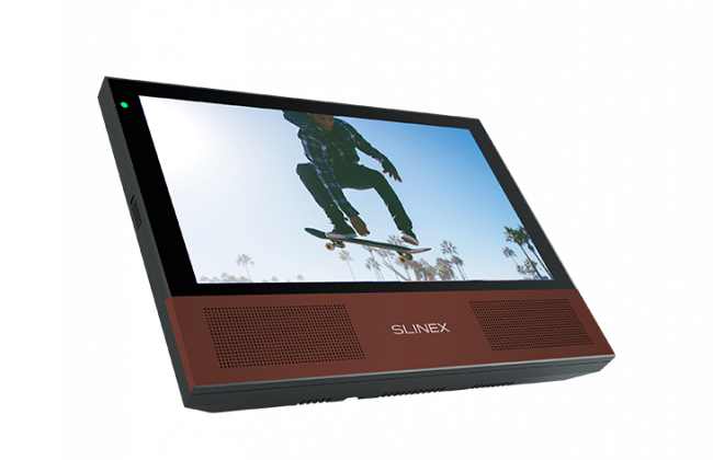 Видеодомофон Slinex Sonik 7 Чёрный + Розовое Золото или Марсала Видеодомофон Slinex Sonik 7 Чёрный + Розовое Золото или Марсала