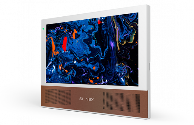 Видеодомофон Slinex Sonik 10 Белый + Серебро или Золотой Песок Видеодомофон Slinex Sonik 10 Белый + Серебро или Золотой Песок