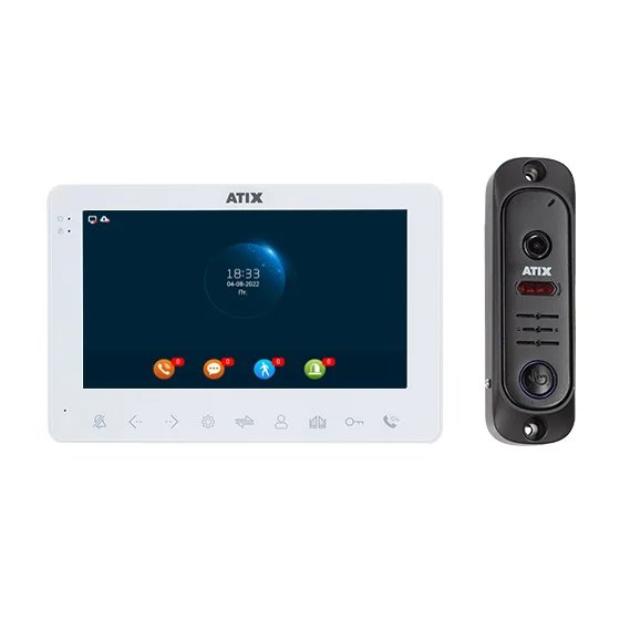 Комплект видеодомофона ATIX AT-I-K711C/T White Комплект видеодомофона ATIX AT-I-K711C/T White
