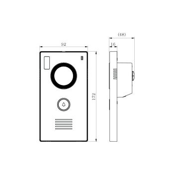 Вызывная панель COMMAX DRC-40CIC Серебро Вызывная панель COMMAX DRC-40CIC Серебро