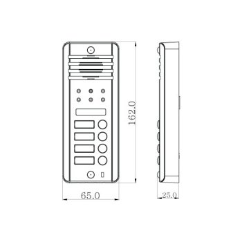 Вызывная панель COMMAX DRC-4DC Серебро Вызывная панель COMMAX DRC-4DC Серебро