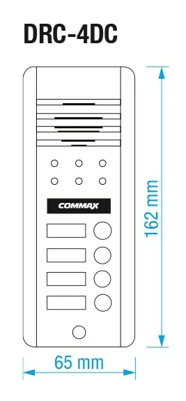 Вызывная панель COMMAX DRC-4DC Черный Вызывная панель COMMAX DRC-4DC Черный