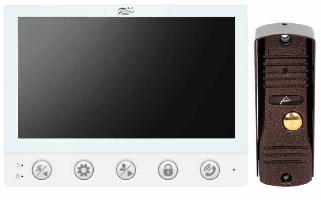 Комплект видеодомофона FOX FX-VD7L-KIT (Ель 7W)